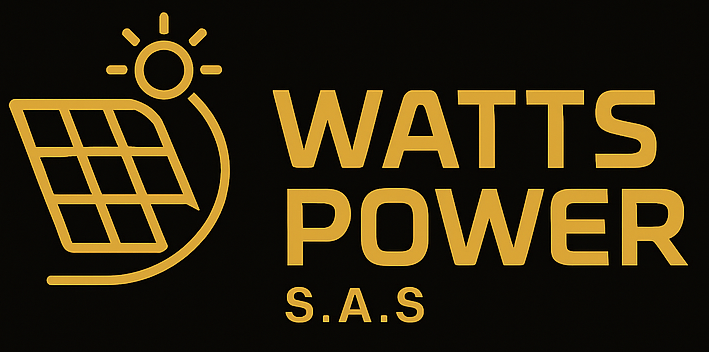 Logo WattsPower empresa de energía solar en Colombia